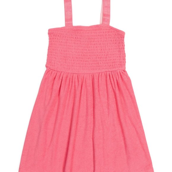 Juicy Courure Big Girls Smocked Towel Terry Dress Authentic NWT